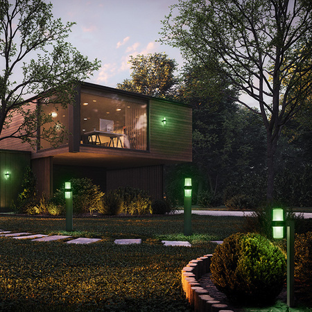 Lampa Ogrodowa LED Słupek Zewnętrzny Stojący 14W 1000lm 3000K Ciepła RGBW Ściemnialna 50cm IP44 Szary SMART+ WiFi Flare Ledvance