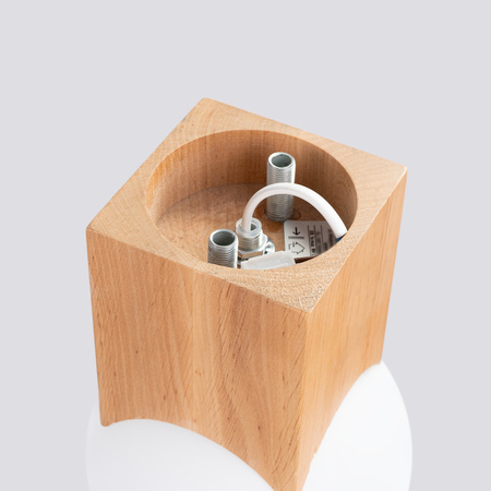 Lampa Sufitowa Oprawa Natynkowa G9 Natruralne Drewno Biała Solis Peach Puff SL.1407 Sollux