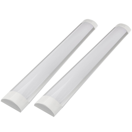 2x Lampa LED Oprawa Liniowa Listwa Garażowa 24W 4000K Neutralna 90cm
