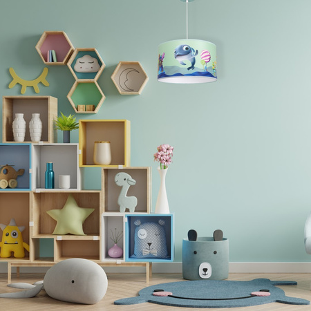 Lampa Wisząca Sufitowa DELFINKA FINKA MiniMini 1xE27 Milagro