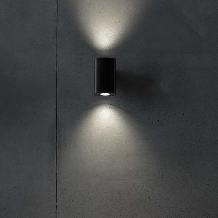 Kinkiet Ogrodowy Lampa Elewacyjna Zewnętrzna GU10 IP54 Natynkowa Czarna ZEVI Kanlux
