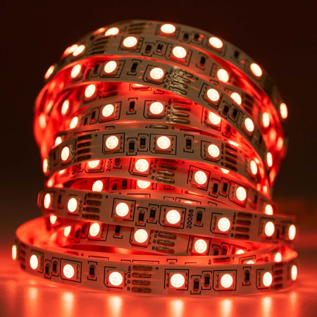 Taśma LED Pasek 12V 72W 300LED 5050 RGB 10mm 5m