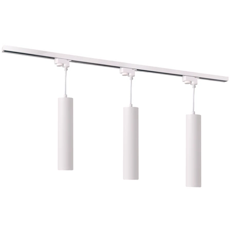 Zestaw Szyna Oświetleniowa Szynoprzewód 1m + 3x Reflektor Szynowy GU10 MARIBEL Biały + Złoty