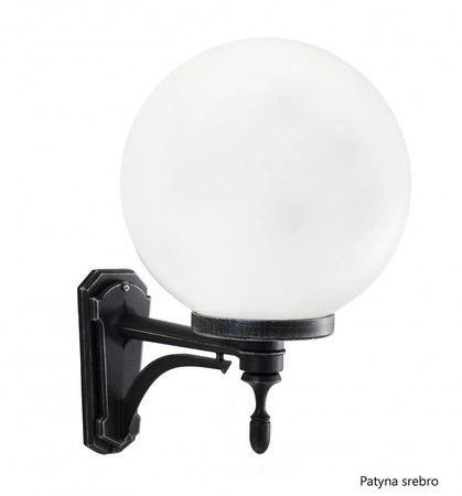 Lampa Ogrodowa Zewnętrzna Elewacyjna KINKIET LED Kule Classic K 3012/1/K 300 U E27 Su-Ma