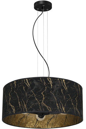 Lampa Wisząca Sufitowa SENSO Czarna Złota 3xE27 Milagro
