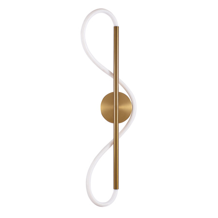 Kinkiet Ścienny Lampa Sufitowa 19W 2230lm 4000K Neutralna Złota Emma Sanico Goldlux