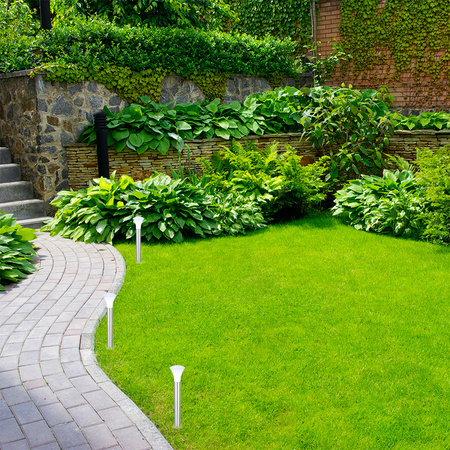 Lampa Ogrodowa LED Zewnętrzna BELLA E27 Słupek 50cm Chrom Volteno