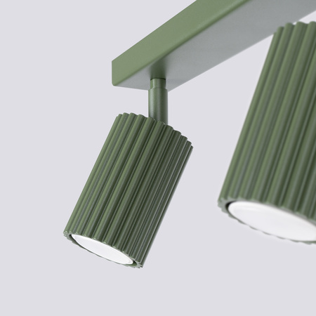 Lampa Sufitowa Reflektor Tuba Spot 3x GU10 Oliwkowa Karbon Deep Space SL.1619 Sollux