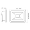 Naświetlacz LED 50W 4000lm 6500K 120° IP65 Czarny GOLDLUX (Polux)