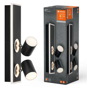 Lampa Sufitowa Ścienna LED Reflektor 2-Punktowy Dekoracyjny Ozdobny 29W Czarny LEDVANCE