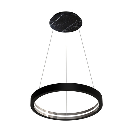 Lampa wisząca CASSIOPEIA 8,5W LED Okrągła Rama Czarny Chrom MZ5043 Milagro by Maciej Zień