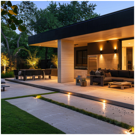 Lampa Ogrodowa Kinkiet Elewacyjny Zewnętrzny 2x GU10 IP54 Czarna Querk Kobi