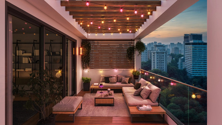 Girlanda Ogrodowa Zewnętrzna 21m IP65 30LED RGB SMART Inteligentna Bluetooth ZigBee White and Color Ambiance Festavia Philips HUE