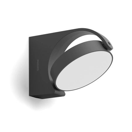 Kinkiet Ogrodowy Lampa Elewacyjna Zewnętrzna LED 7W 600lm 2700K IP44 Antracyt Mimosa Philips