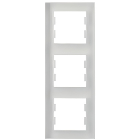 Ramka Potrójna do Włączników Światła Gniazdek Biała