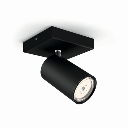 Lampa Ścienna Kinkiet GU10 Czarna Kosipo Philips