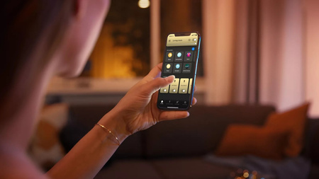 Plafon LED Lampa Sufitowa Natynkowa 22.5W 2500lm IP20 White Ambiance TW Aluminium 39cm Inteligentna SMART Zigbee Bluetooth Still Philips HUE