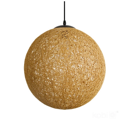 Lampa Wisząca Dekoracyjna Zwis Bambusowa E27 Boho Rovno Kobi