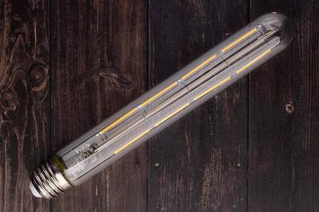 Żarówka LED E27 Tubularna T30 8W = 75W 1055lm 3000K Ciepła 360° FILAMENT LUMILED