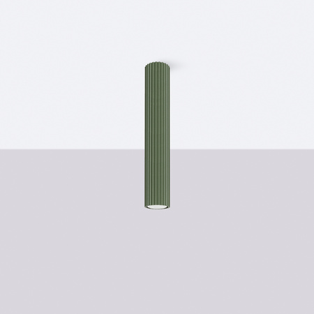 Lampa Sufitowa Reflektor Tuba Spot 1x GU10 Oliwkowa Karbon Deep Space SL.1609 Sollux