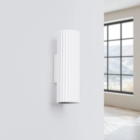 Lampa Ścienna Kinkiet Reflektor Tuba Spot 2x GU10 Biała Karbon Deep Space SL.1647 Sollux