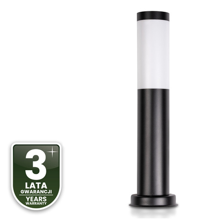 Lampa Ogrodowa Zewnętrzna E27 CZARNY SŁUPEK 45cm Lilium LUMILED