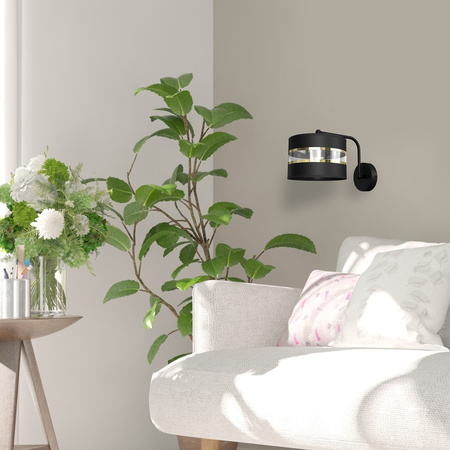 Lampa Ścienna Kinkiet ULTIMO Czarna 1xE27 Milagro