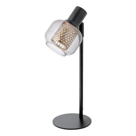 Lampa Stojąca Biurkowa Dekoracyjna Stołowa E14 Czarna Decor Firefly Osram