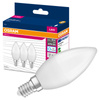 3x Żarówka LED B37 Świeczka E14 4.9W = 40W 470lm 6500K Zimna 200° VALUE CLASSIC Osram