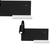 Lampka nocna ścienna z półką SHELF Czarna LED 4W + 5W + 2W Milagro