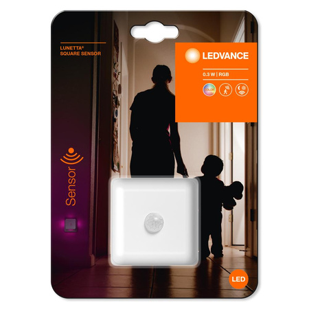 Lampka Nocna LED Orientacyjna do Gniazdka z Czujnikiem Ruchu Biały Lunetta Ledvance