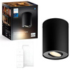 Oprawa Sufitowa Natynkowa LED Spot Pillar Czarny 4,2W CCT PHILIPS HUE Bluetooth Zigbee + Przełącznik Dimmer Switch