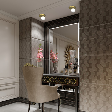 Lampa Sufitowa BIBIONE Złota 1xG9 Milagro