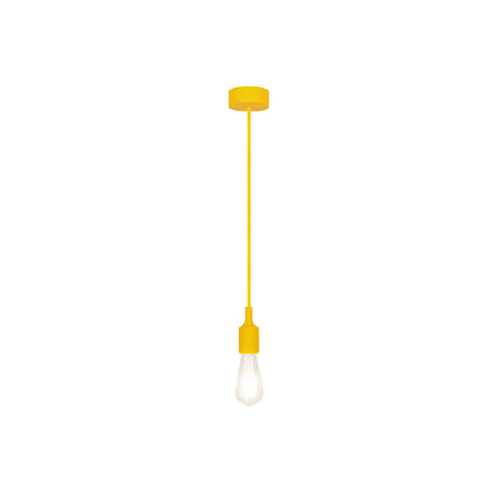 Lampa Wisząca Sufitowa Zwis E27 Żółty Industrialny Roxy Rabalux
