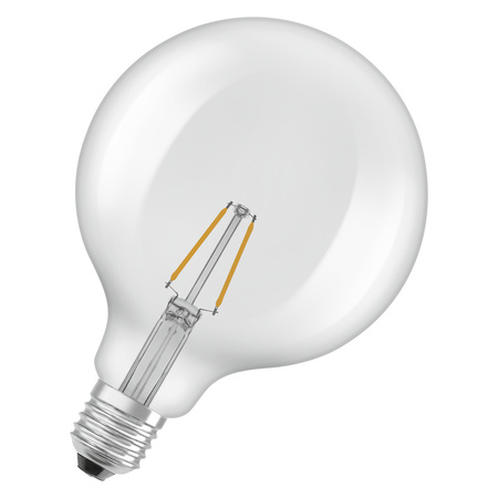 Żarówka LED G125 E27 Świeczka 1.8W = 25W 250lm 2700K Ciepła 300° Filament Osram
