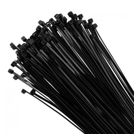 Opaski Zaciskowe Kablowe 2.5x200 mm Czarne UV TRYTYTKI TRYTKI ZIPERKI OK-25200B .MORE 100 szt.