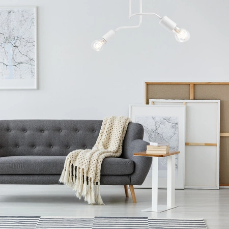 Lampa Sufitowa CHARLIE 2xE27 Biała LM-2.120 Lamkur