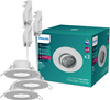 3x Oprawa Podtynkowa Wpuszczana LED 5W 550lm 4000K Neutralna Ruchoma Okrągła biały Ściemnialna 3-STEP SceneSwitch Cilantro Philips
