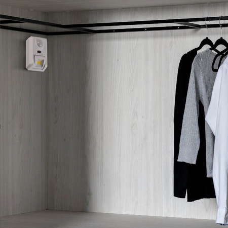 Lampka Podszafkowa Bateryjna 0.8W 40lm 4500K Neutralna 120° Biała Sanico Goldlux