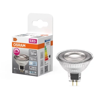 Żarówka LED GU5.3 MR16 6.8W = 50W 621lm 4000K Neutralna 36° CRI90 12V OSRAM SUPERSTAR+ Ściemnialna