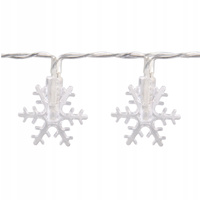 Łańcuch LED Śnieżynki 20xLED 3m 6500K Świąteczny LVT