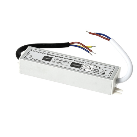 Zasilacz Modułowy Wodoodporny Moduł Zasilający 24V 30W 1.25A IP67 Kobi