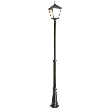 Lampa Ogrodowa Zewnętrzna Słupek LATARNIA E27 Retro Kwadratowe OGMWN 1 BD KW 200-300cm czarny Su-Ma