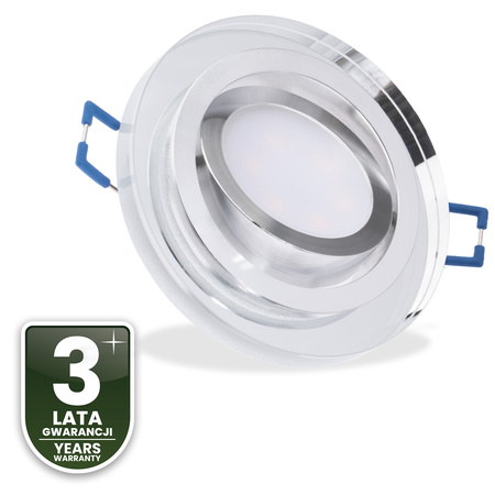 Oprawa Halogenowa Podtynkowa Lampa Sufitowa Szklana Okrągła Ruchoma GU10 ARIAN LUMILED