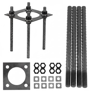Kotwa Fundamentowa Regulowana do Słupa BASE SV 200x200mm KOBI
