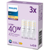 3x Żarówka LED G9 Kapsułka G9 3.7W = 40W 470lm 2700K Ciepła 320° EC Multipack Philips