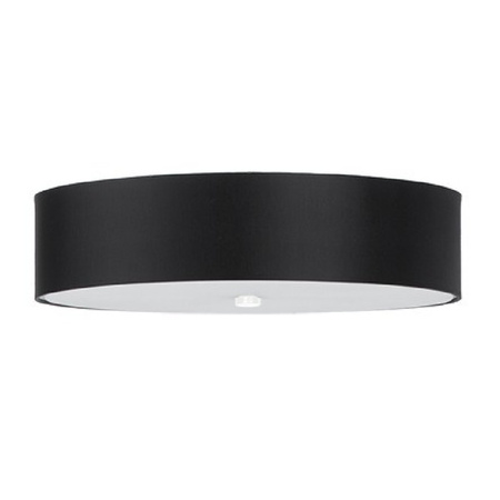 Lampa Sufitowa Plafon LED SKALA 5xE27 Oprawa Okrągła 50cm Czarna SOLLUX