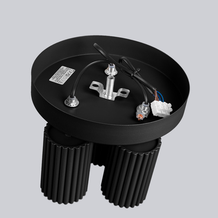 Lampa Sufitowa Plafon Tuba Spot 3x GU10 Czarna Karbon Deep Space SL.1582 Sollux