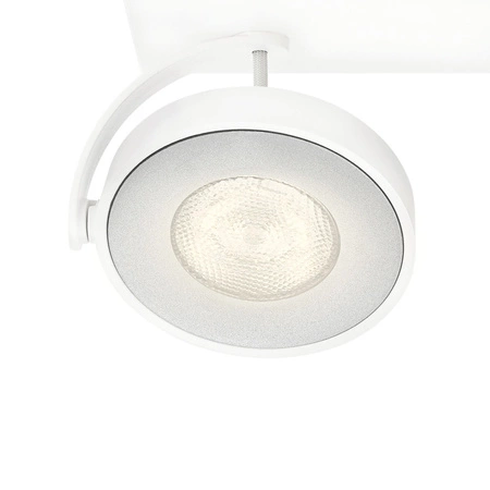 Lampa Sufitowa Reflektor LED 9W 1000lm 2200-2700K Ściemnialna WarmGlow Biała Clockwork Philips