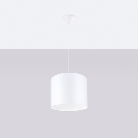 Lampa Sufitowa Wisząca Zwis E27 Żyrandol Owalna Biała Minimalistyczna Nova Sollux